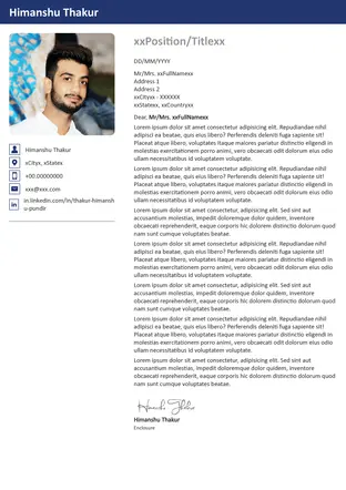 Bold Confidence Cover Letter Templates