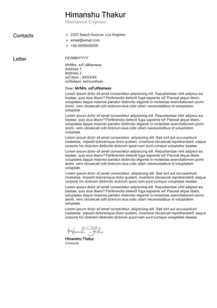 Cascade Cover Letter Templates