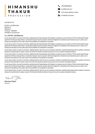 Conviction Cover Letter Templates