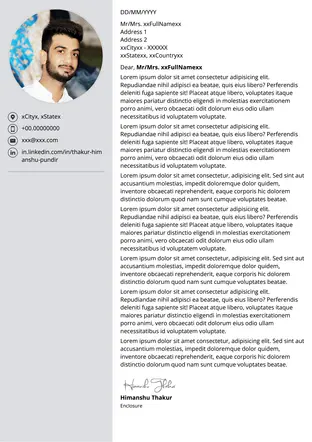 Creative Dance Cover Letter Templates
